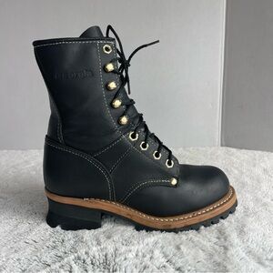 Women's black Georgia logger boots Size 5 M